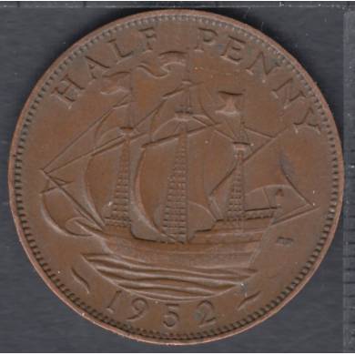 1952 - Half Penny - Great Britain