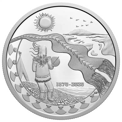 2020 $30 Dollars - 2 oz. Pure Silver Coin  150th Anniversary of the Northwest Territories