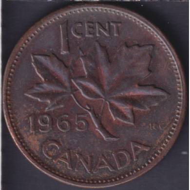 1965 - #4 EF - Large Beads Pointed 5 - Canada Cent