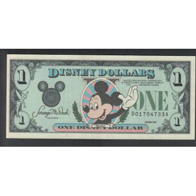 1989 $1 Dollar - Disney