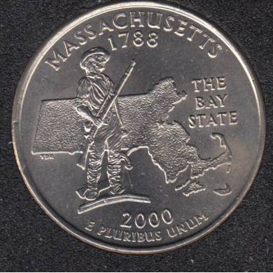 2000 P - Massachusetts - 25 Cents