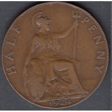 1924 - 1/2 Penny - Great Britain