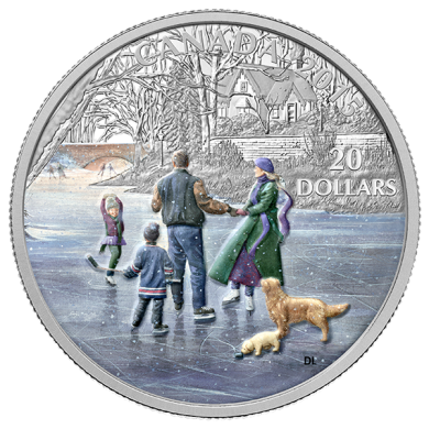 2015 - $20 - 1 oz. Fine Silver Coin - Ice Dancer
