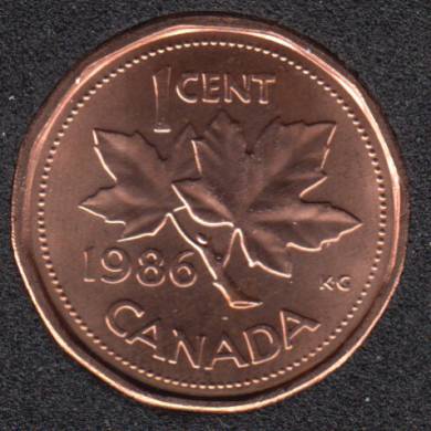 1986 - B.Unc - Canada Cent