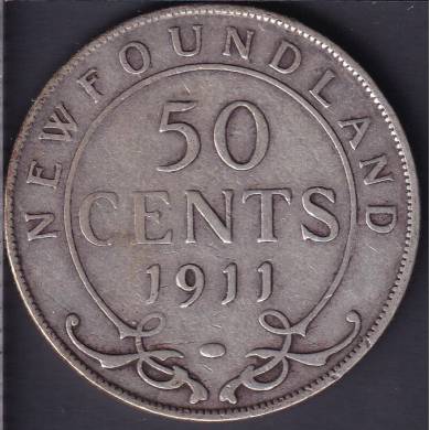 NewFoundland - 1911 - VG - 50 Cents