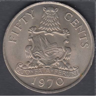 1970 - 50 Cents - B. Unc - Bermuda
