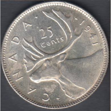 1941 - EF - Rotated Dies - Canada 25 Cents