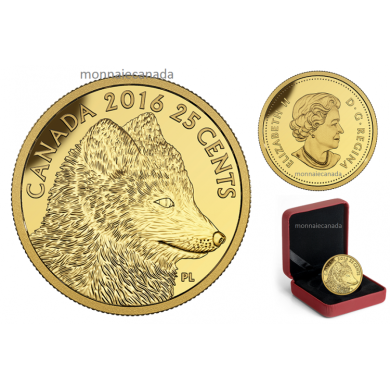 2016 - 25 - 0.5 g Pure Gold Coin  Predator vs. Prey Series: Arctic Fox