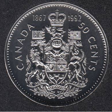 1992 - 1867 - NBU - Canada 50 Cents