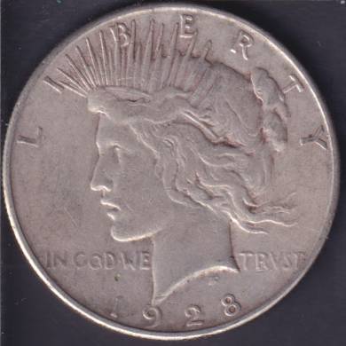 1928 S - Fine - Peace Dollar USA