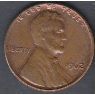 1962 - AU - UNC - Lincoln Small Cent