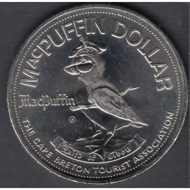 1987 - 1967 - Cape Breton - Miner'S Museum - MacPuffin Dollar - $1