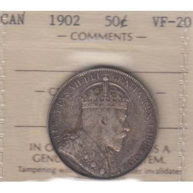 1902 - VF-20 - ICCS - Canada 50 Cents
