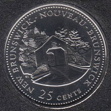 1992 - #1 NBU - Nouveau Brunswick - Canada 25 Cents