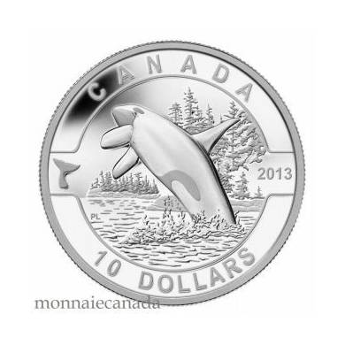 2013 - $10 - 1/2 oz. Fine Silver Coin - Orca