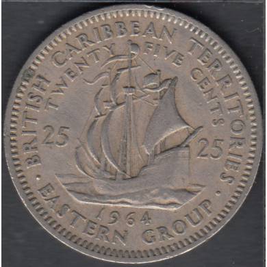 1964 - 25 Cents - East Caribbean States