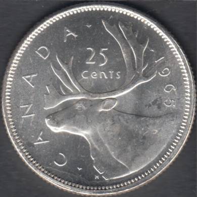 1965 - Unc - Canada 25 Cents