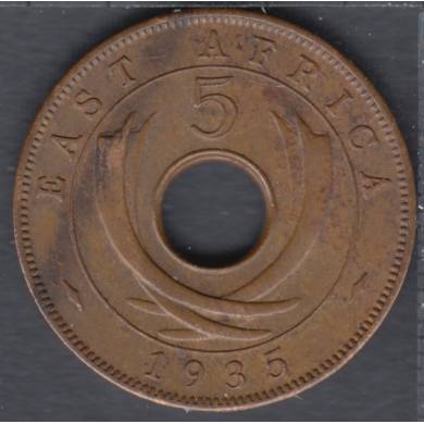1935 - 5 Cents - EF+ - Afrique de L'est