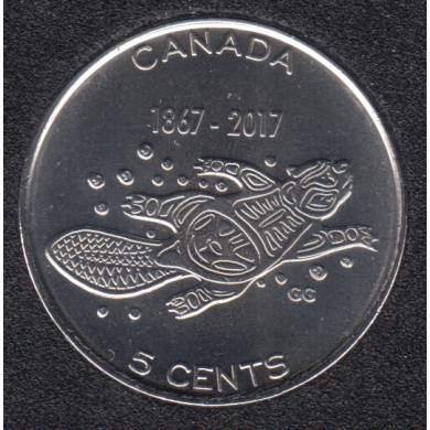 2017 - B.Unc - Living Traditions - Canada 5 Cents