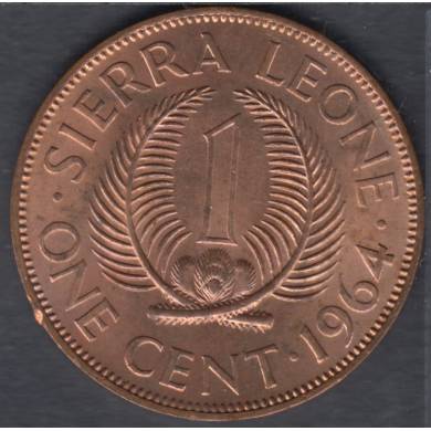 1964 - 1 Cent - B. Unc -Sierra Leone