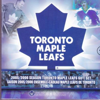 2005 2006 Saison Toronto Maple Leafs 25 cents coloré - Ensemble Cadeau