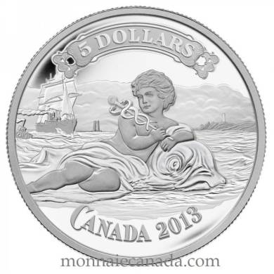 2013 - $5 - Pièce en argent fin - Motif de billet de la Banque Canadienne de Commerce
