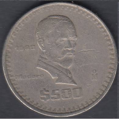 1989 Mo - 500 Pesos - Mexico