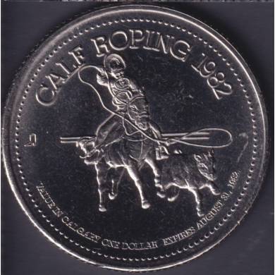 1982 Calgary Stampede - Trade Dollar - 33mm