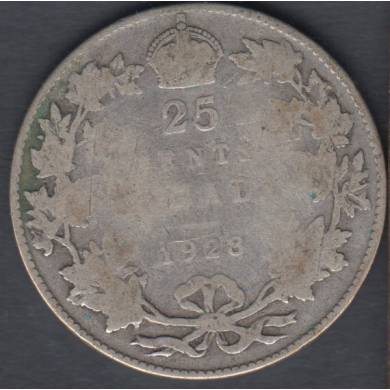 1928 - Good - Canada 25 Cents