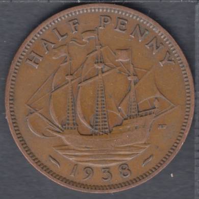 1938 - Half Penny - Great Britain