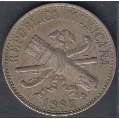 1882 - 5 Centavos - EF - Mexique