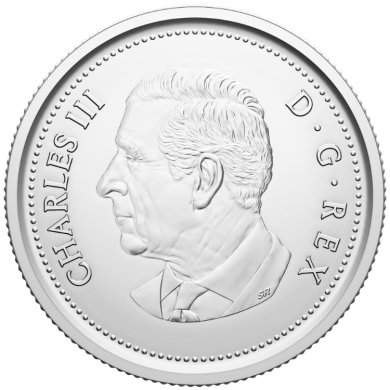 2023 - B.Unc - Canada 25 Cents - Sa Majest le roi Charles III