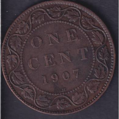 1907 H - F/VF - Canada Large Cent