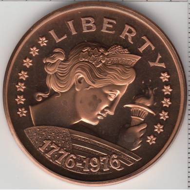 1976 -1776 - Liberty - American Revolution - Medal
