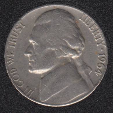 1964 D - EF - Jefferson - 5 Cents