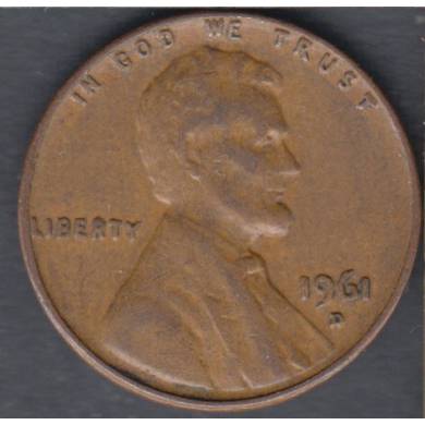 1961 D - AU - UNC - Lincoln Small Cent