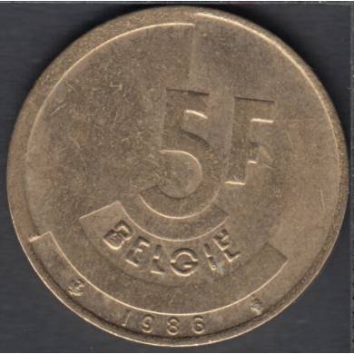 1986 - 5 Francs - (Belgie) - Belgium