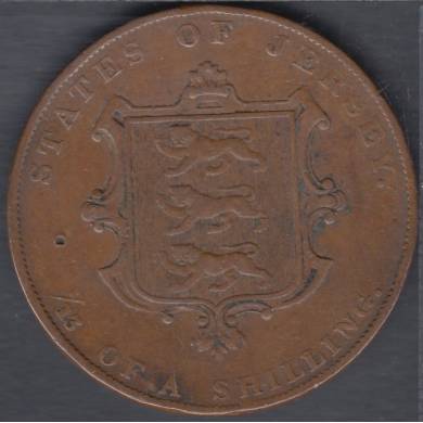 1844 - 1/13 de Shilling - Jersey