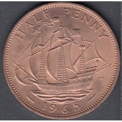 1965 - 1/2 Penny - B. Unc -  Great Britain
