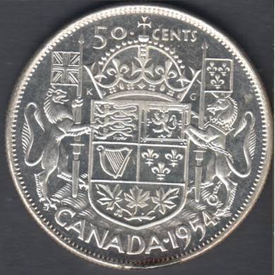 1954 - Nice B.Unc - Canada 50 Cents