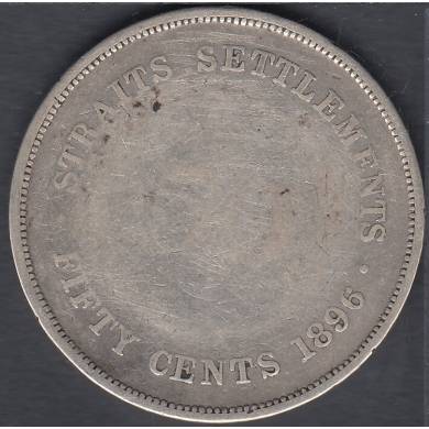 1896 - 50 Cents - Straits Settlements