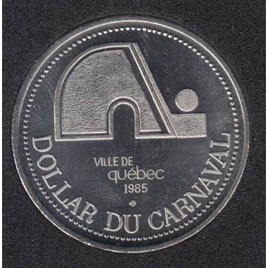 Quebec - 1985 Carnaval de Qubec - Eff. 1980 / Logo des Nordiques - Dollar de Commerce