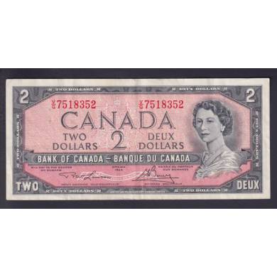 1954 $2 Dollars - VF - Lawson Bouey - Prefix V/G