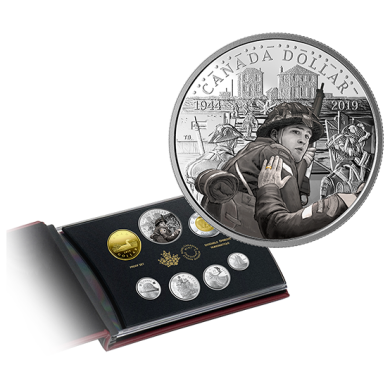 2019 - Ensemble preuve numismatique avec dollar en argent dition spciale