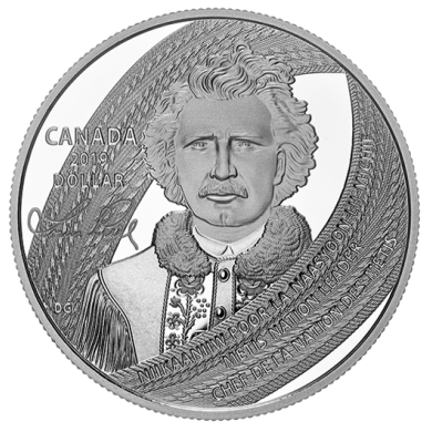 2019 - $1 - Dollar preuve numismatique dition spciale - Louis Riel, pre du Manitoba