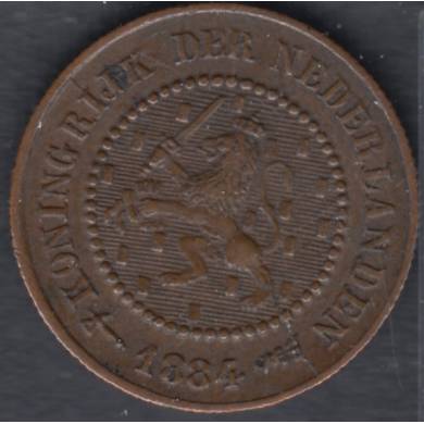 1884 - 1/2 Cent - Pays Bas