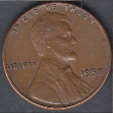 1958 - VF EF - Lincoln Small Cent