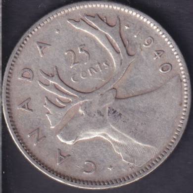 1940 - Fine - Canada 25 Cents