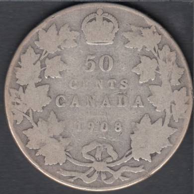 1908 - Good - Canada 50 Cents