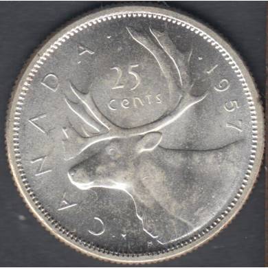 1957 - B.Unc - Canada 25 Cents